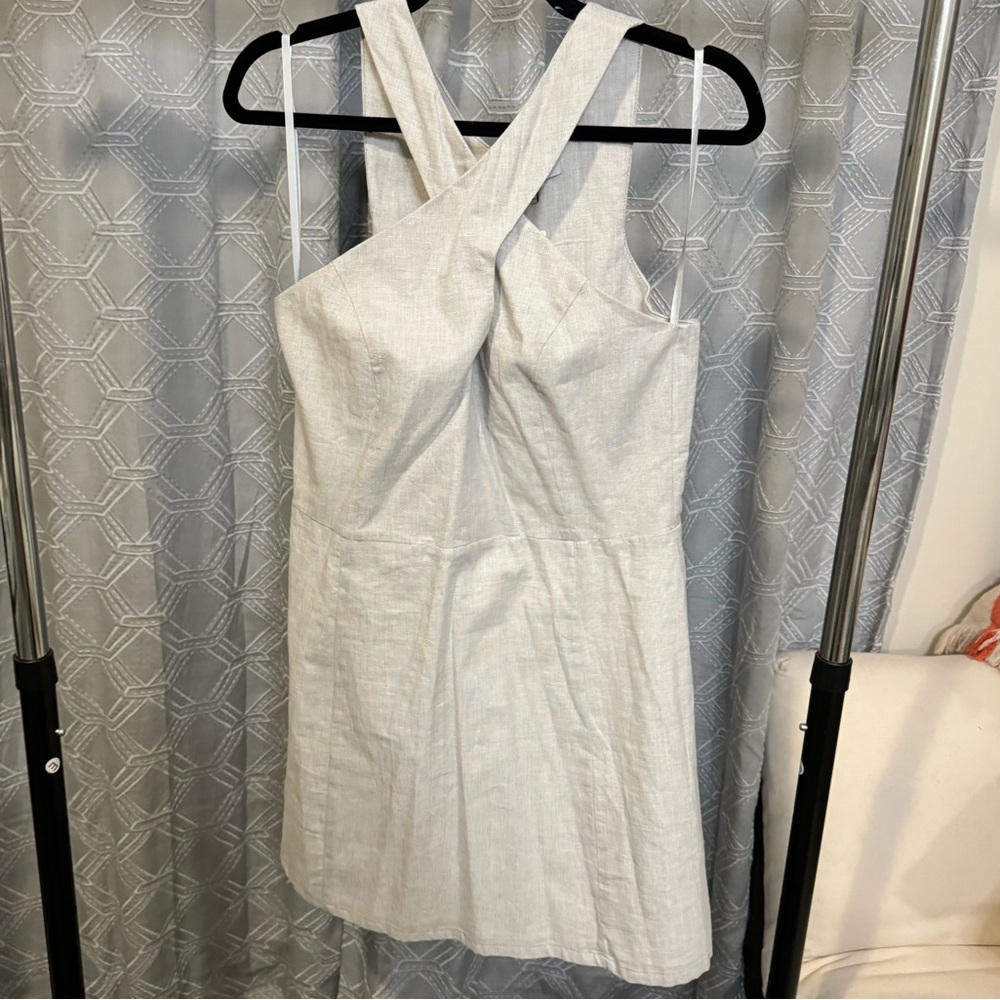 Grey from crossed mini dress Size L